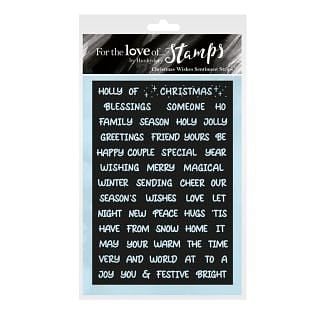 For the Love of Stamps - Christmas Wishes Sentiment Strips