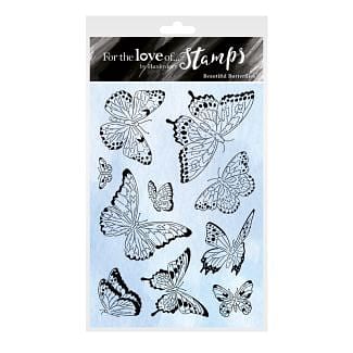 For the Love of Stamps - Beautiful Butterflies