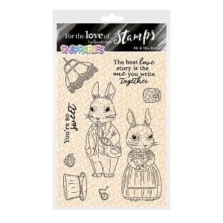 For the Love of Stamps - Snippables - A Woodland Story - Mr & Mrs Rabbit