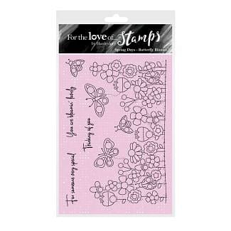For the Love of Stamps - Butterfly Blooms