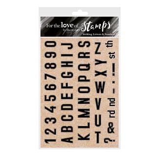 For the Love of Stamps - Striking Letters & Numbers