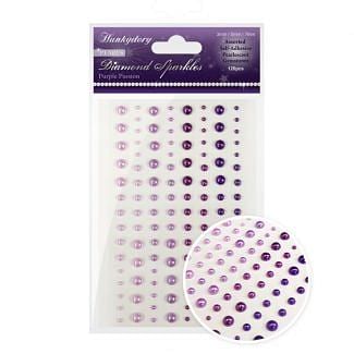 Diamond Sparkles Gemstones - Precious Pearls - Purple Passion