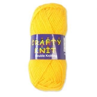 Crafty Knits Double Knitting Yarn - Yellow