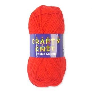 Crafty Knits Double Knitting Yarn - Red