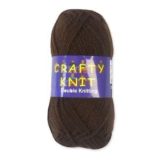 Crafty Knits Double Knitting Yarn - Brown