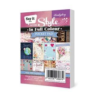 Say it with Style in Full Colour Pocket Pads - All the Ladies