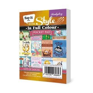 Say it with Style in Full Colour Pocket Pads - Lots of Laughs