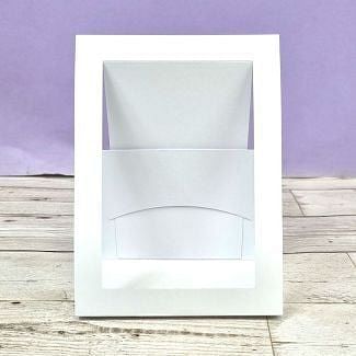 Luxury Shaped Card Blanks & Envelopes - Easel Aperture Card