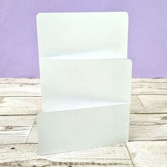 Luxury Shaped Card Blanks & Envelopes - Zig-Zag Fold Card