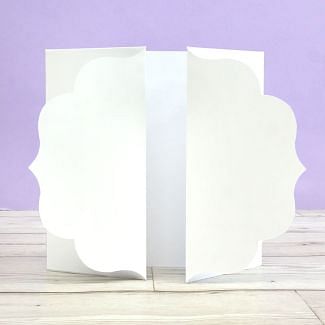 Luxury Shaped Card Blanks & Envelopes - Label Gatefold