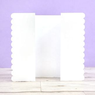 Luxury Shaped Card Blanks & Envelopes - Scalloped Edge Gatefold