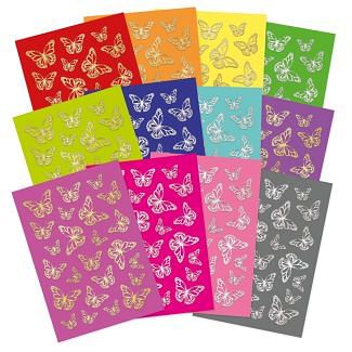 Bold & Bright Stickables Self-Adhesive Butterflies Embellishments