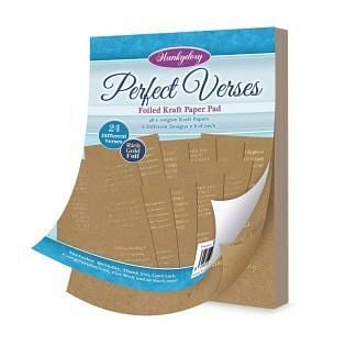 Perfect Verses Foiled Kraft Paper Pad