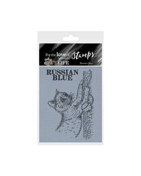 It's A Cat's Life Clear Stamp - Russian Blue