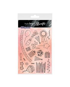 For the Love of Stamps A5 Stamp Set - Party Pieces