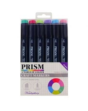 Prism Craft Markers Set 1 - Brights x 6 Pens