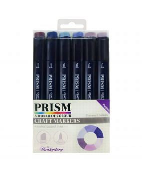 Prism Craft Markers Set 5 - Purples x 6 Pens