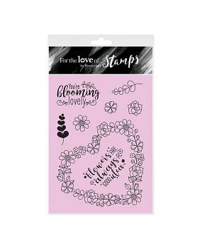 For the Love of Stamps - From the Heart A6 Stamp Set