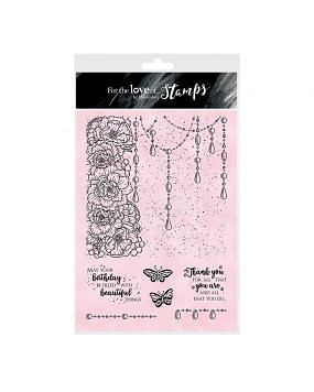 For the Love of Stamps A5 Stamp Set - Jewelled Elegance