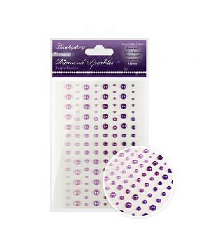 Diamond Sparkles Gemstones - Precious Pearls - Purple Passion