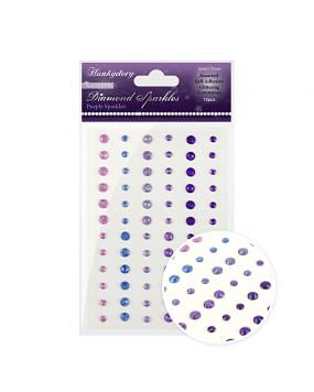 Diamond Sparkles Glitter Gemstones - Purple Sparkles