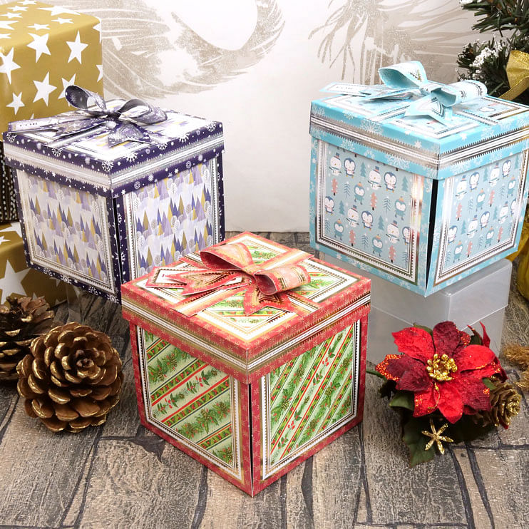 Festive Exploding Boxes Gallery | Hunkydory Crafts