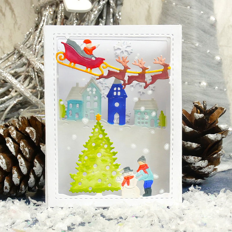 Live Launch - Christmas Shadow Box Panels | Hunkydory Crafts