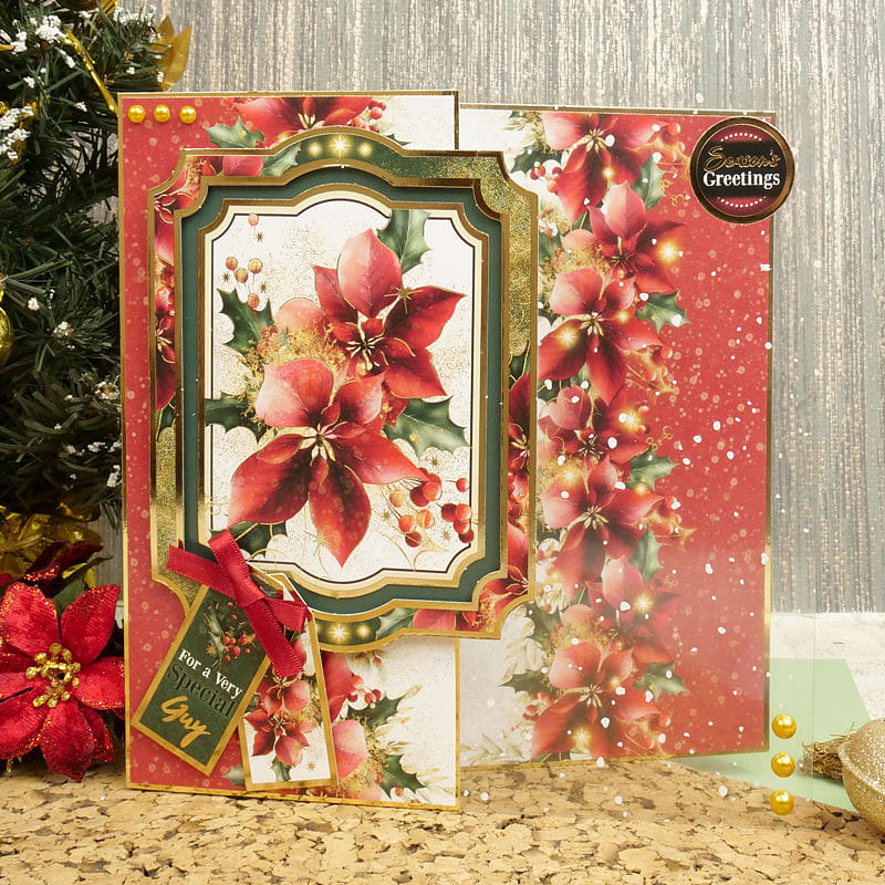 Thank Craft It's Friday - Poinsettia Sparkle | Hunkydory Crafts